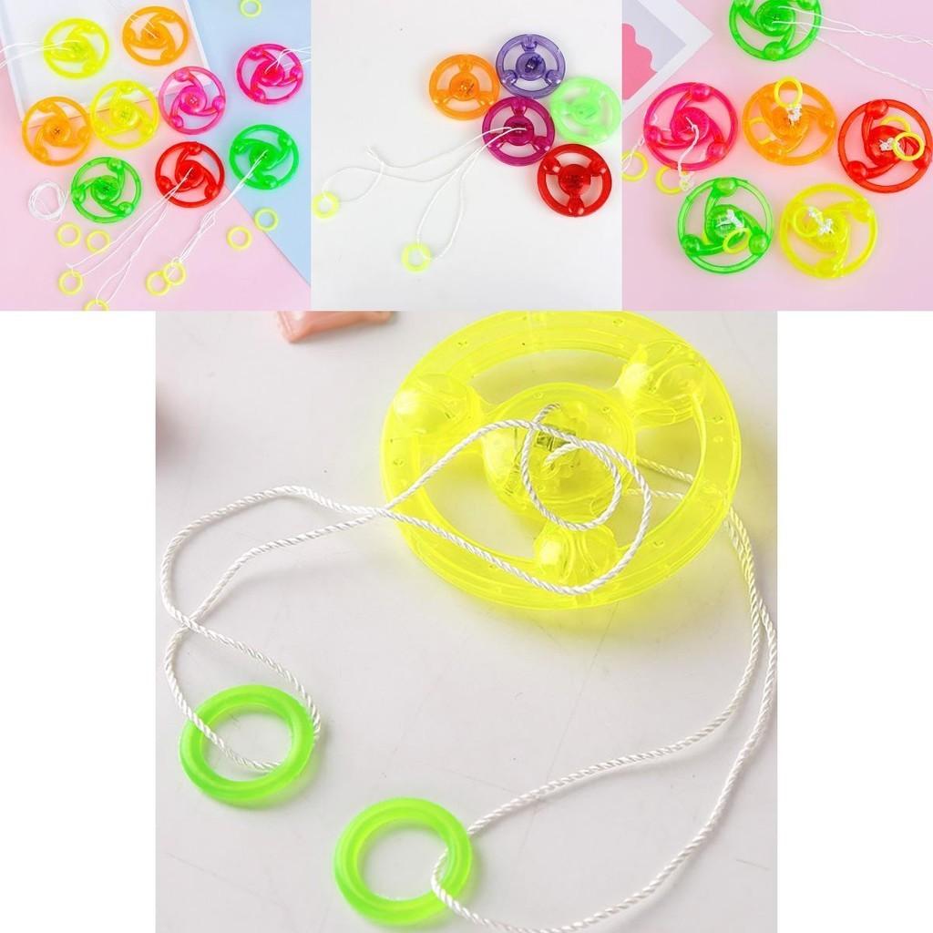 Jbbr Large Light-up Pull String Spinning Wheel Flashing Classic Toy For Kids And Students