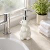 Bunny Soap Dispenser Compact Bunny Pump Bottle Bathroom Accessory White for Sink