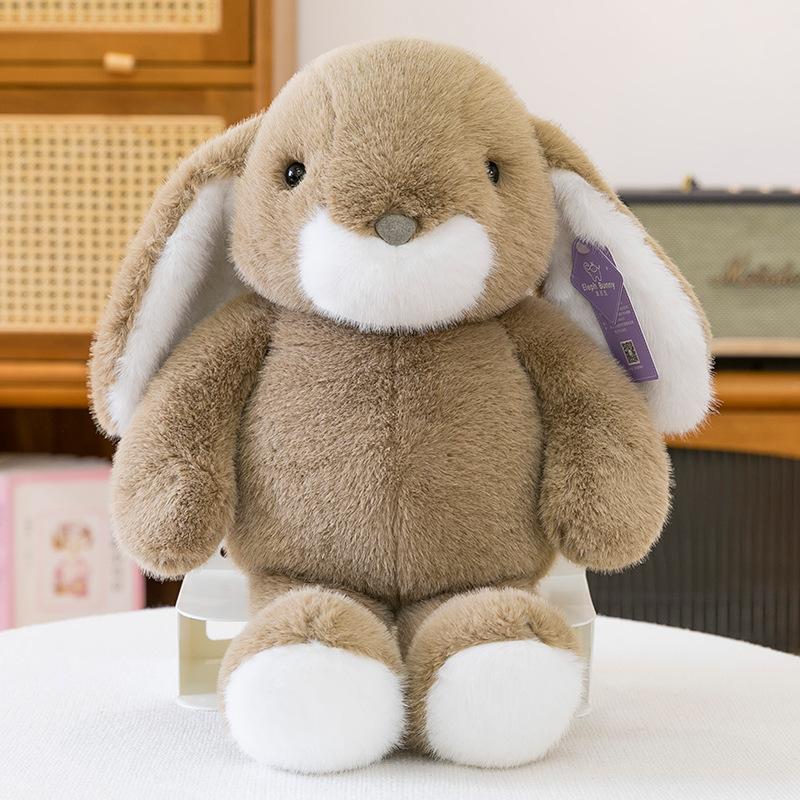 Cute Sagging Rabbit Doll Plush Toy Long Ears Rabbit Comforting Rag Doll Children's Doll Birthday Gift for Women