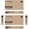 VASAGLE Gabinete de Banheiro, Unidade Estreita de Armazenamento para Banheiro, Porta-Papel Higiênico e Compartimento para Escova, Portas de Correr, Prateleiras Ajustáveis, Ao Lado do Vaso Sanitário