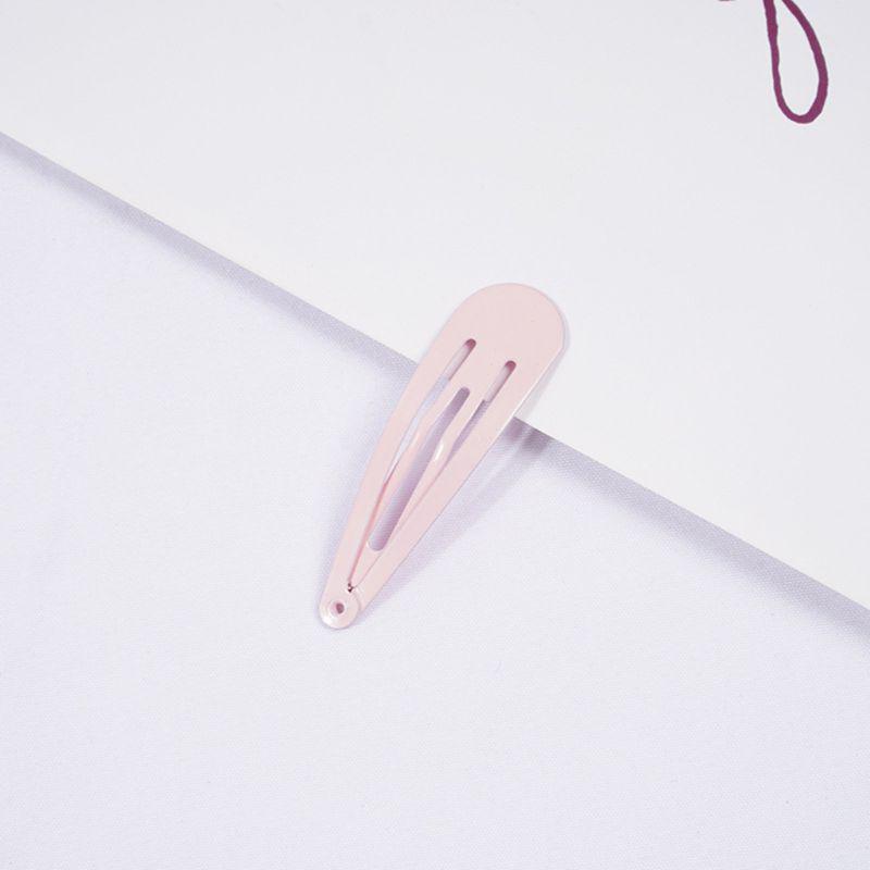 20Pcs 5cm Children Snap Barrette Baking Paint Macaron BB Hair Clip Princess Birthday Hair Styling