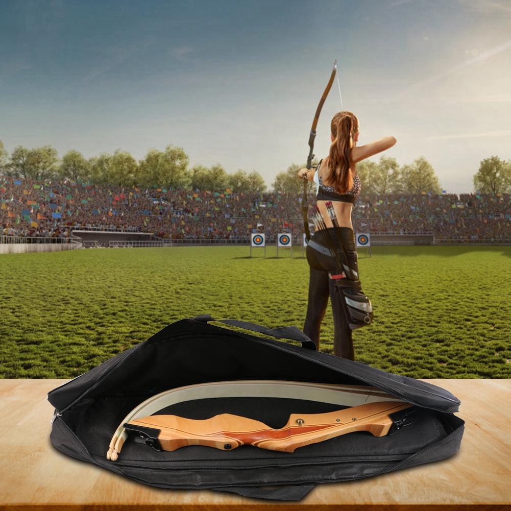 Geantă de depozitare pentru arc recurv exterior, tip sling, geantă de mână, curea de umăr ajustabilă