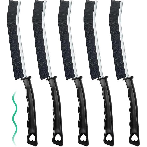 5 Pcs Crevice Cleaning Brush Multifunctional Hard Bristle Gap Cleaning Brush Tool, Gap Brush Suitable for Bathrooms, Kitchen Surfaces, Windows Groove
