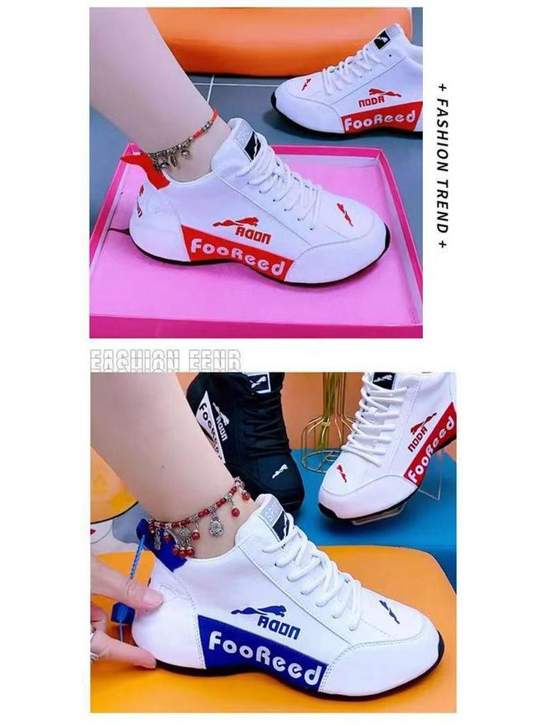 2025 Trendy Tenisky s rovnou podrážkou: Pohodlné, prodyšné bílé ležérní sportovní boty