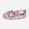 Y2K Girls Goth Rhinestone Belts Fashion Women Pu Leather Strap Rhinestone Belts Western Cowboy Belt For Jeans Men Dropship