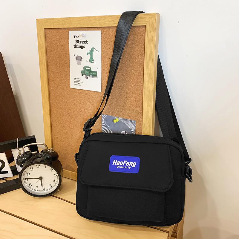 

Trendy Brand Canvas Small Bag Women S Leisure Commuter Messenger Bag Sports Couple Mobile Phone Bag
