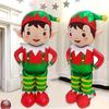 1Pcs Santa Claus Snowman Navidad Large Standing Balloon  Year Gingerbread Man Standing Christmas Foil Balloons Party Supplies