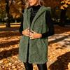 Women's Sleeveless Open-Front Fuzzy Vest Cozy Outerwear for Fall and Winter