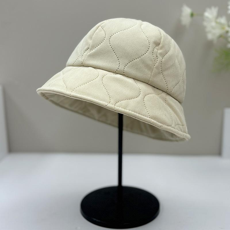 New Maillard Hat Women's Autumn and Winter Bucket Hat Plain Face Small Bucket Hat Thermal Basin Hat