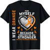 I Wear Orange Myself Me Self MS Awareness Multiple Sclerosis T-Shirt