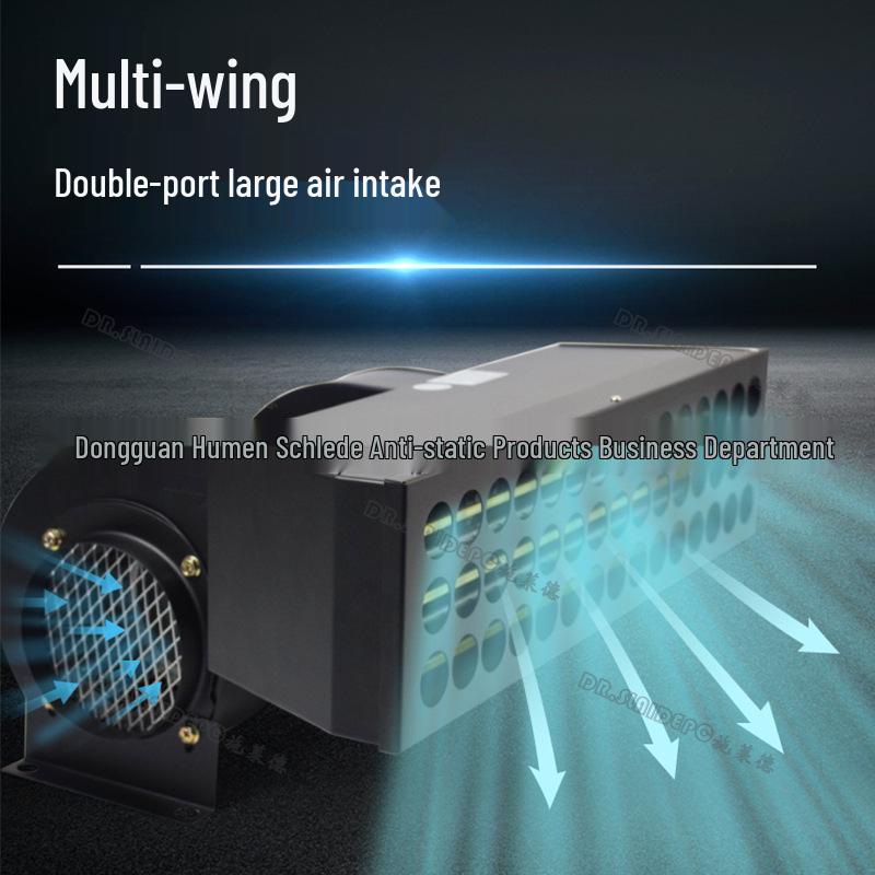 DR-090 High Airflow Ion Wind Blower - Industrial Static Eliminator and Dust Removal Fan