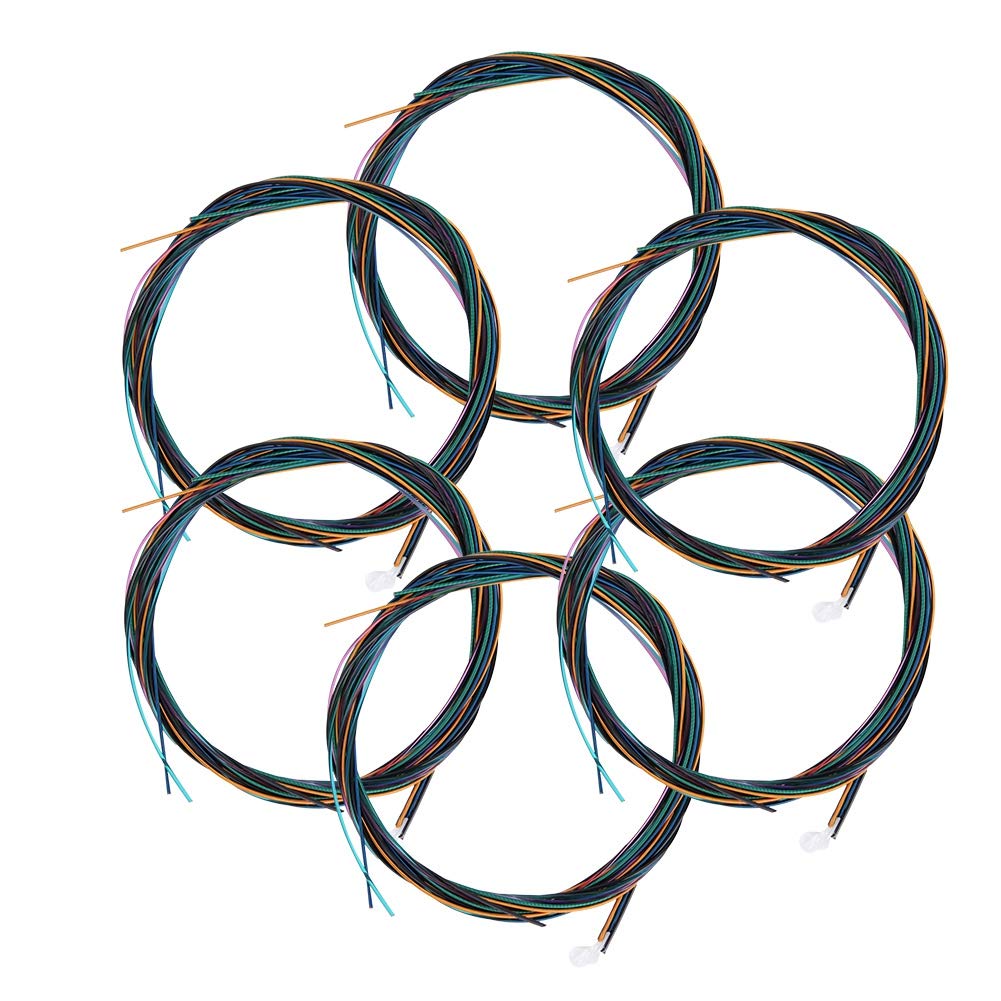 Colorful Nylon Guitar String Replacement High Improved Sound Guitar Guitar Supplies 6-String Set, Strings, Elasticity, Quality, Accessories,