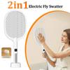 2-in-1 Mosquito Killer Multi Functional Electric Fly Mosquito Swatter Mosquito Swatter USB Rechargeable Bat Swatter for Home