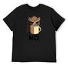 Grumpy Owl! T-Shirt Plus Sizes Anime Clothes Cheap Stuff Mens Cotton T Shirts