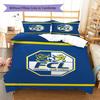 FC Luzern Muster Bettwäsche Set Bettbezug Kissenbezug Heimdekoration Geschenk (1 Bettbezug + 2 Kissenbezüge, ohne Füllung)