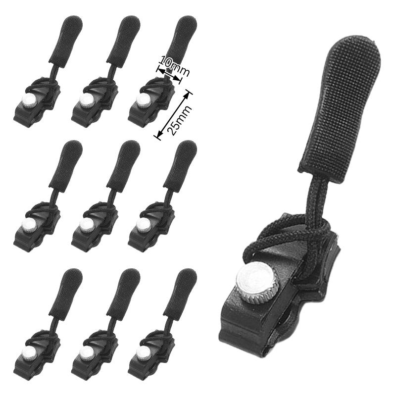 

10 шт. Універсальний комплект для ремонту застібки-блискавки. Швидка миттєва знімна голівка застібки-блискавки. Безкоштовне шиття. Потягніть застібку-блискавку для куртки, сумки, пальто