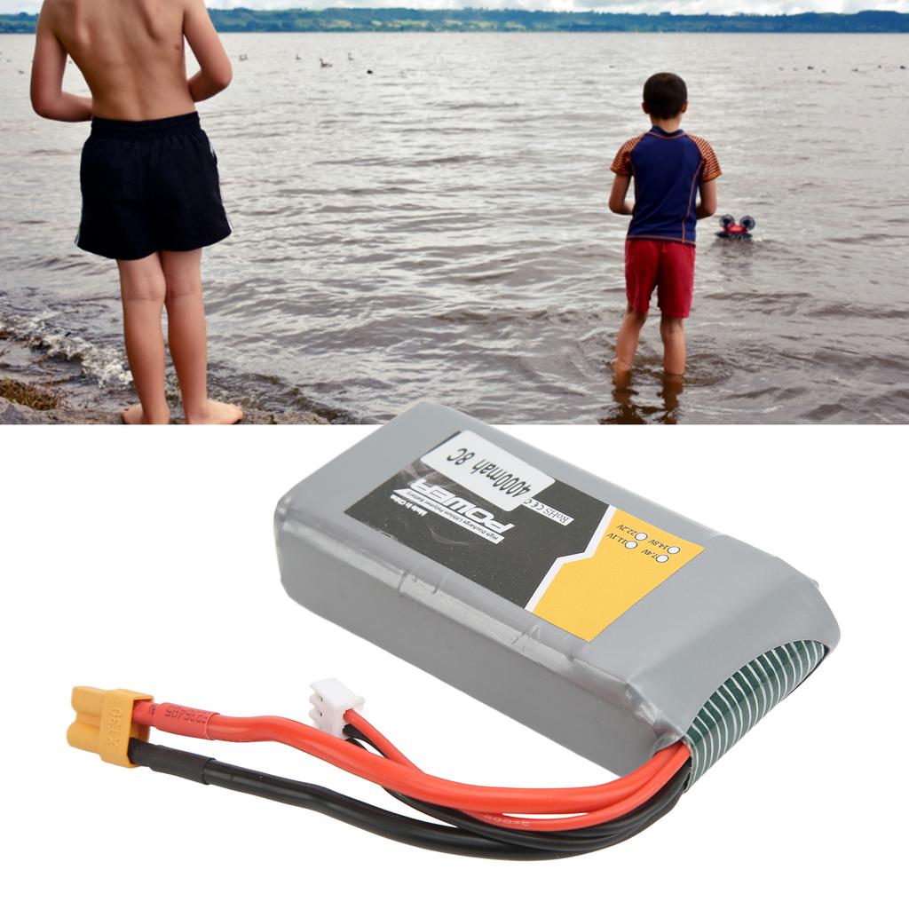 RC 4000mAh Lipo Battery 8C Safe Female XT30 Plug High Conversion Rate 7.4V Lipo Battery for RC Car Boat Plane