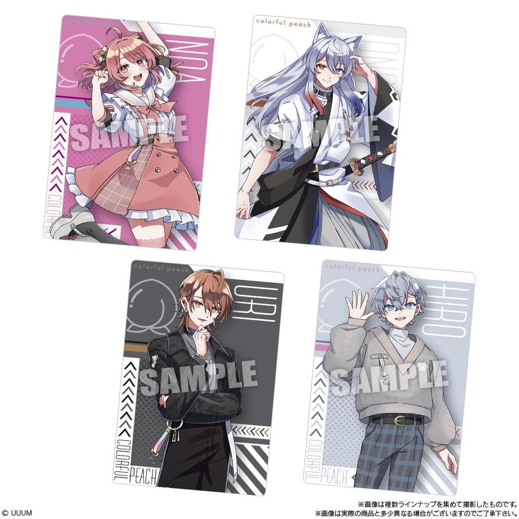 Colorful Peach Wafers box 2, 20-piece (Candy Toy)