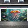 2D plane, watermelon pattern in the depths of the ocean, suitable for family gatherings, polyester fiber
