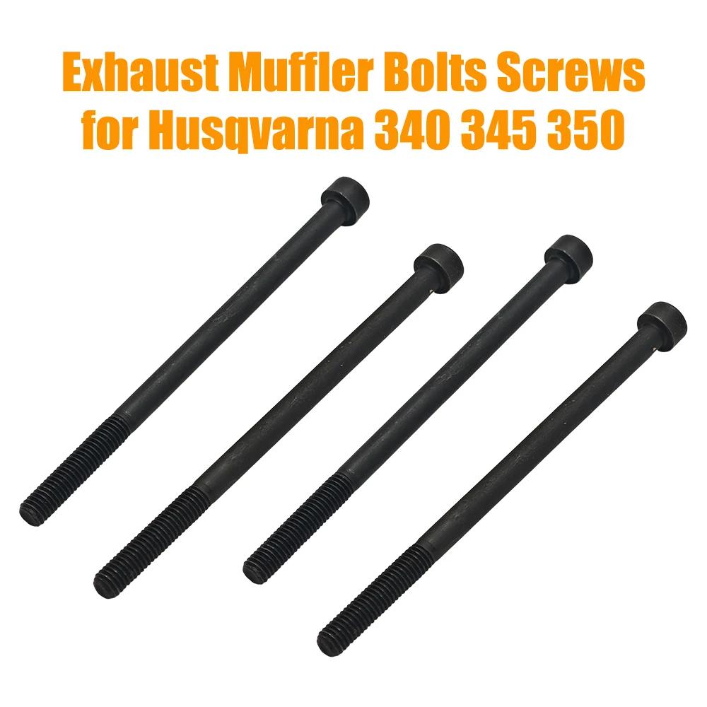 

4pcs Exhaust Bolt For Husqvarna 351 350 345 340 353 346 Chainsaw Part Garden accessories AS SHOWN
