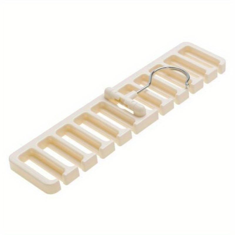 

1Pc Bag Belt Storage Rack Scarf Hanging Organizer Commercial Display Rack for Tie Belts 10 Card Slots Storage Holder белый