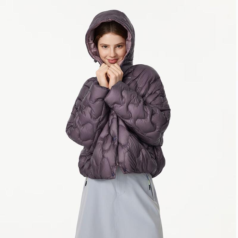 Tanboer Women's Short Hooded Thin Down Jacket TB5330268D