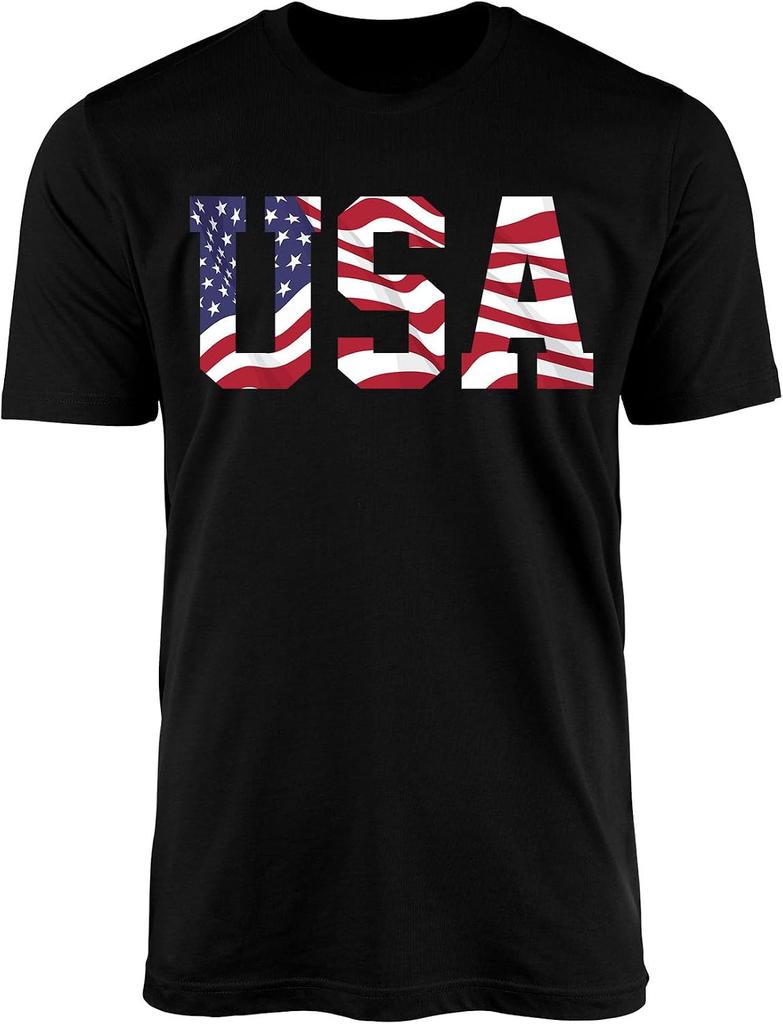 American Flag USA Graphic T-shirt