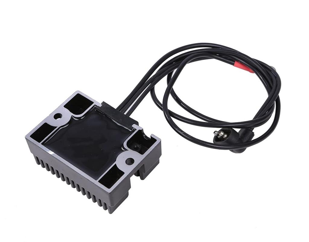 for EVO Big Twin Replacement general aftermarket Harley-Davidson Regulator, Black, 1989-1999 Motorcycles. part, repair, maintenance, purpose, part.
