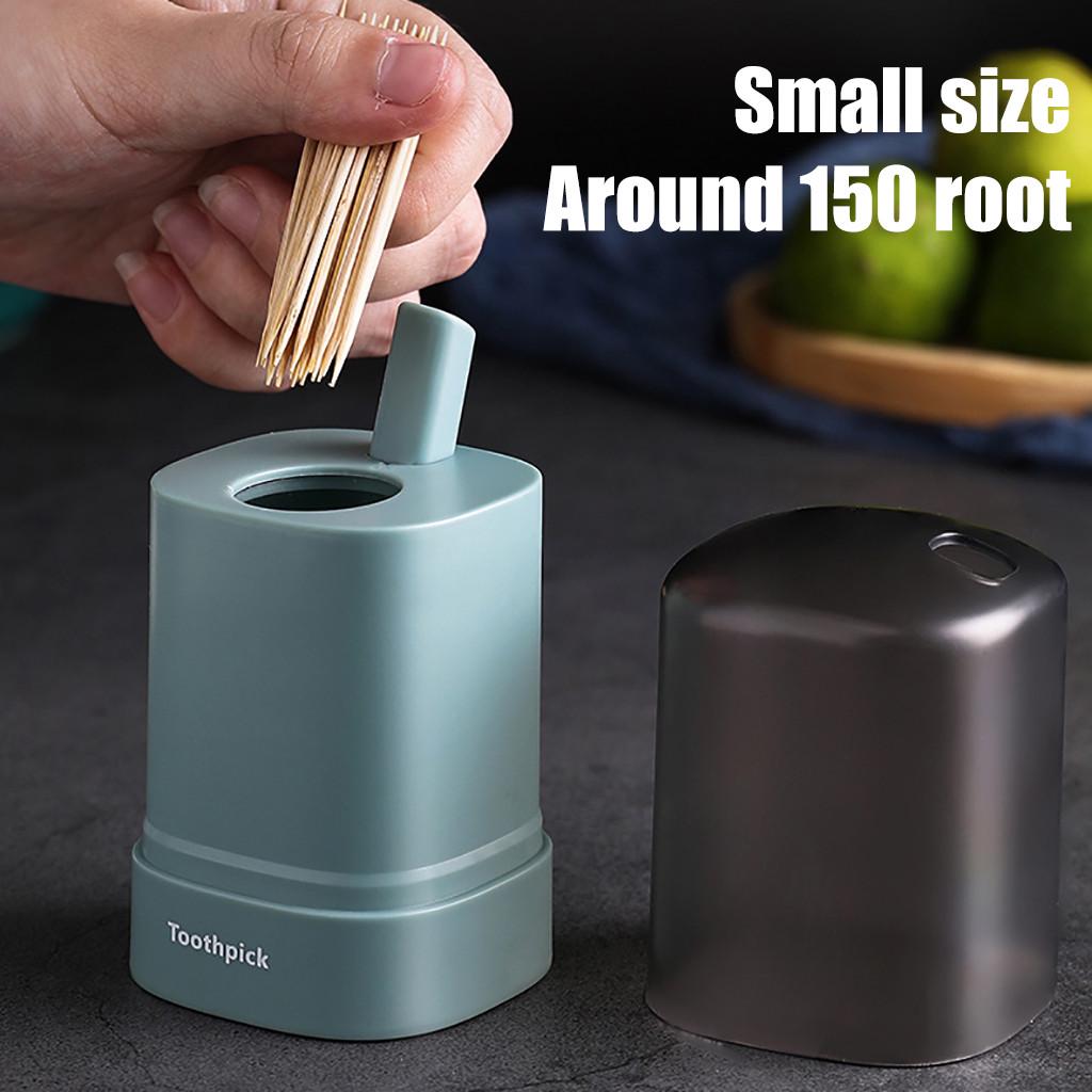 Automatic Pop-up Toothpick Box Holder Container Portable Toothpick Dispenser