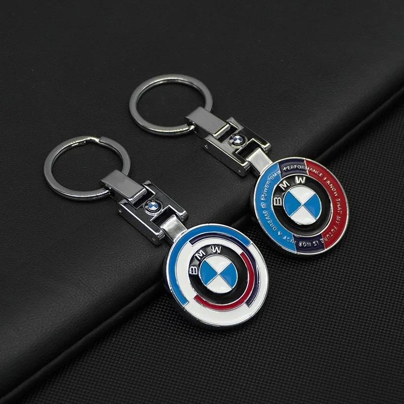 2025 Mode Metalllegierung Auto Schlüsselanhänger Schlüsselring Anhänger Auto Innenzubehör Für BMW 50. Jubiläum 3 5 7 Serie E83 F1
