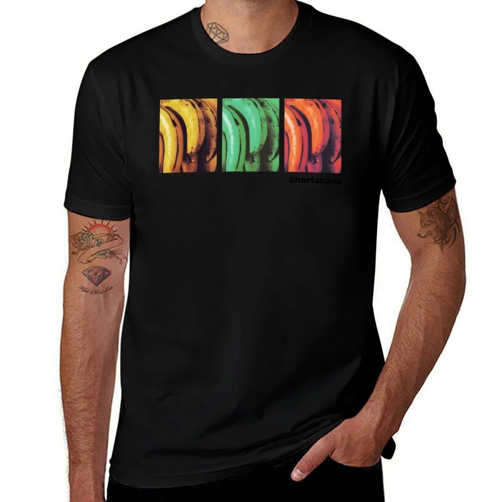 The Charlatans, Between 10th _amp_ 11th, Weirdo, Stone Roses, Tellin Stories T-Shirt Cotton T Shirts Man 100% T-Shirt