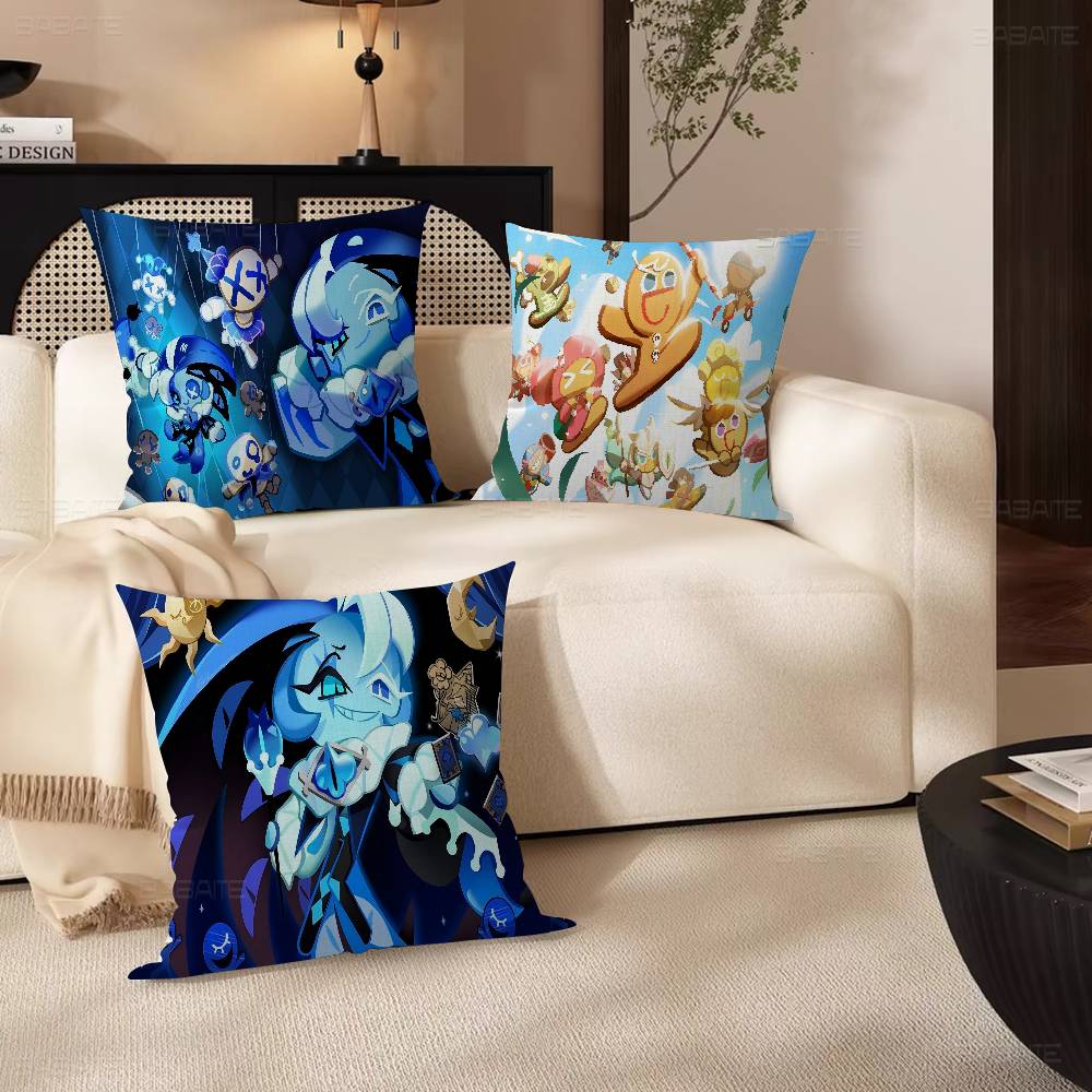 Game C-Cookierun Kingdoms Pillow Cushion Cover Pillowcase Living Room Sofa Home Decor