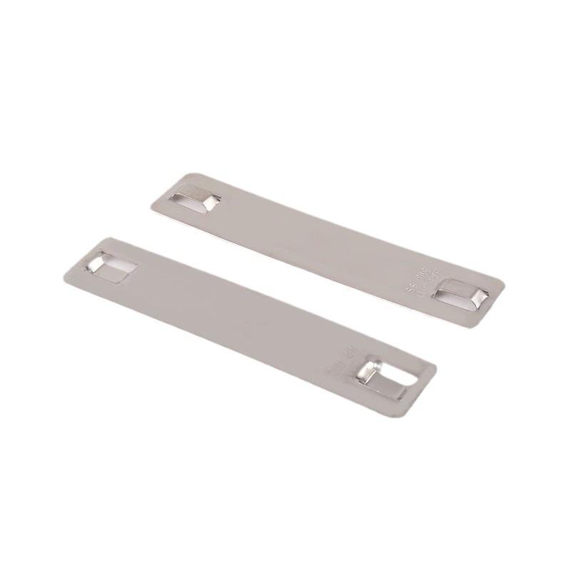 316L Stainless Steel Cable Tag - 10x89x0.4mm Laser Marking Plate