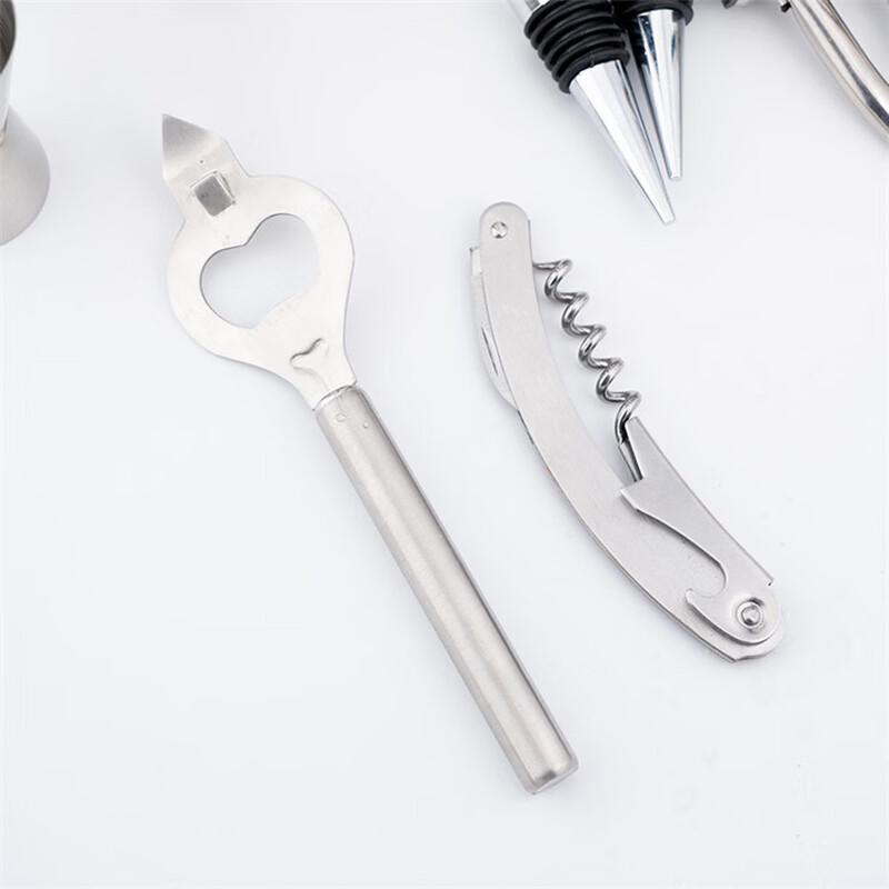 Shangqi Stainless Steel 26-Piece Cocktail Shaker Bar Tool Set