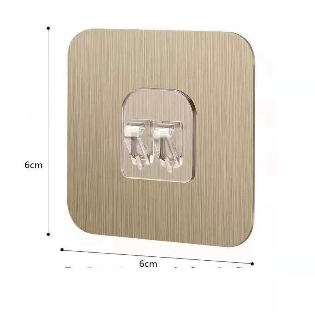 Transparent Acrylic Strong Adhesive Hook Sticker Shelf - No-Punch, Traceless Brushed Buckle