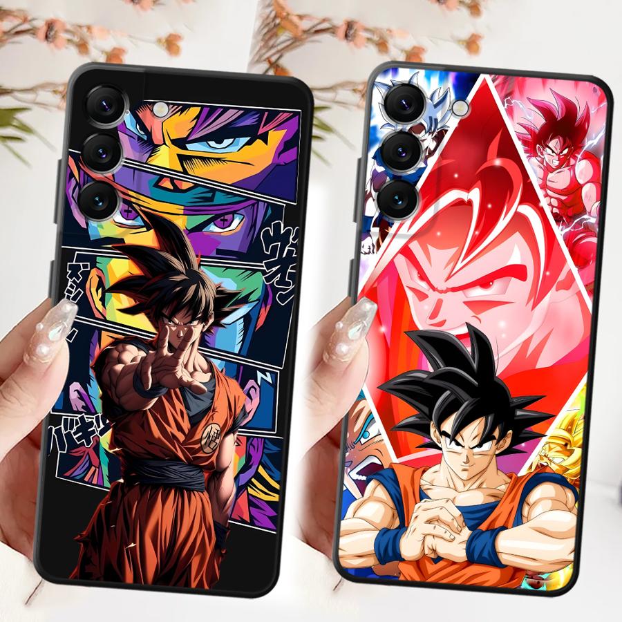 Case for Samsung Galaxy A35 A25 A71 A24 A55 A22 A52 A51 A73 A26 A72 A41 A23 A53 A36 A32 Black Soft Phone Cover Dragon Ball Son