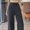 XueZhongFei Women's High-Waist Straight Leg Casual Pants