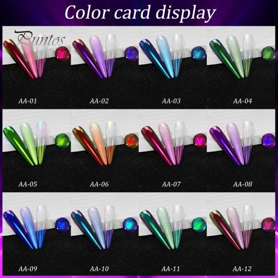 Sombra em pó espelhada, brilhante, deslumbrante, fácil de aplicar, sombra em pó que muda de cor, acessórios femininos