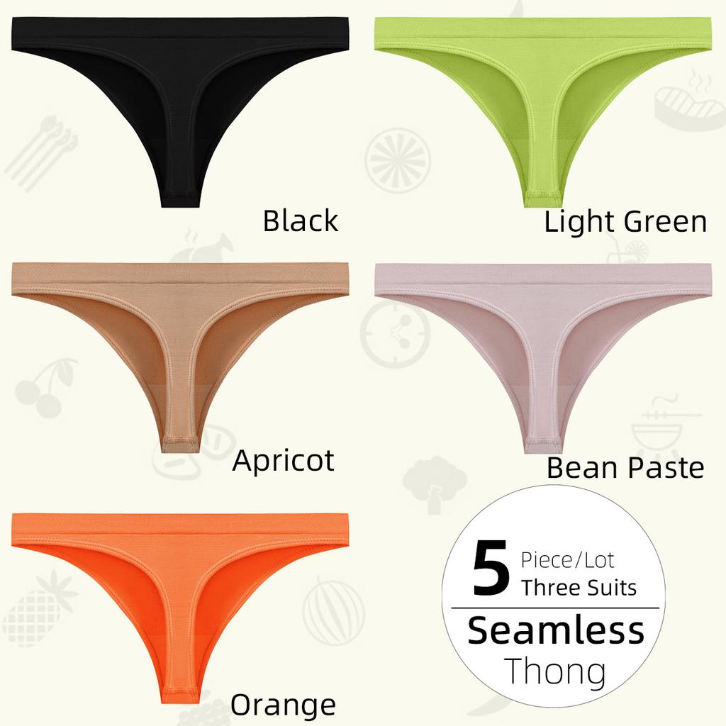 Low Waist Sexy Women Panties, Low Rise Thong Panties, Seamless T Back Women's Underwear #JS001