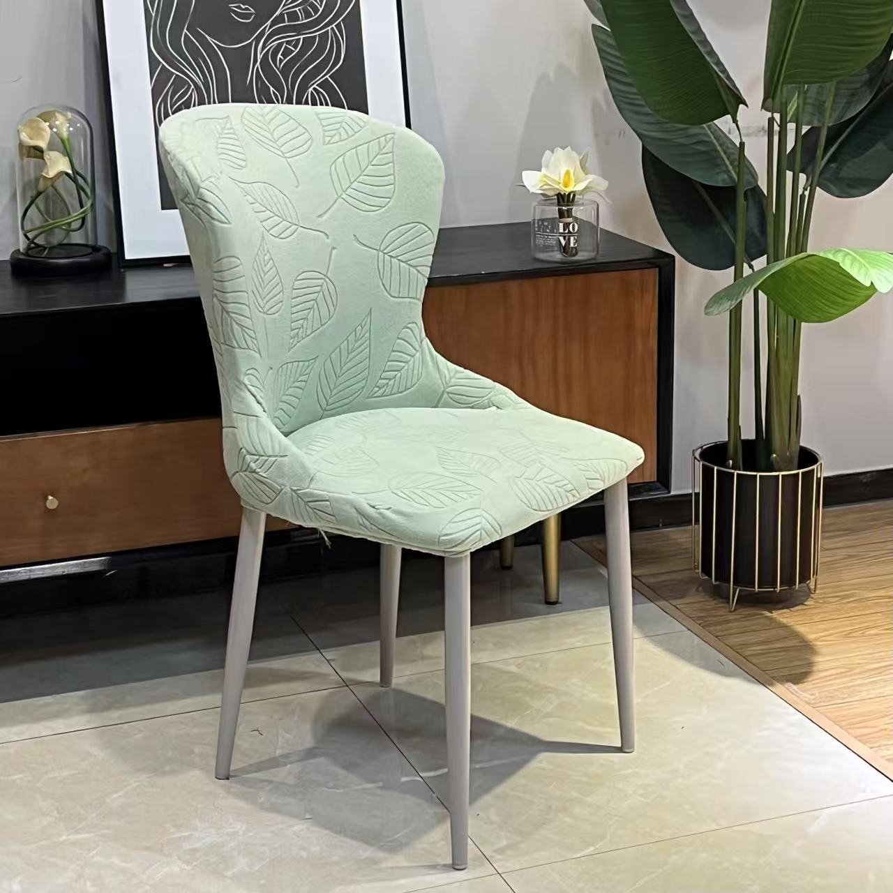 

Irregular Form Armchair Cover Home Elastic Dining Chair Cover Thickened Stool Cover All Seasons Universal All-inclusive Solid Color 45*40*40cm
