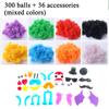 Kids DIY Magic Puffer Ball Creative Construction Toys Puzzle Sticky Thorn Ball Cluster 3D Model Assembling Building Blocks Gift