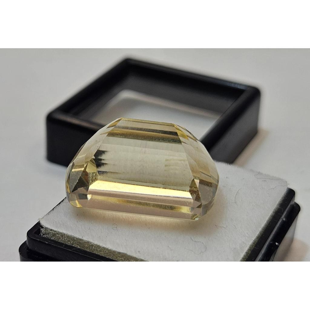 Fabulous Natural Yellow Sapphire 23-24 Ct Fancy Cushion Cut Certified Gemstone