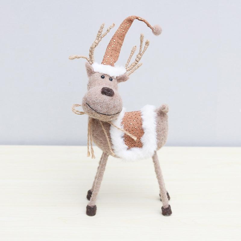 

Ветер Шерсть Войлок Снеговик Кукла Украшение Настольный 1шт Снеговик