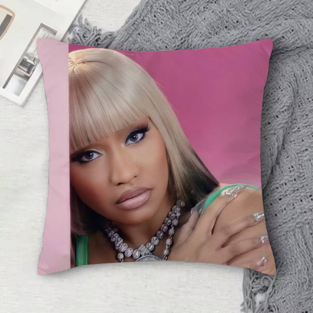 

NNicki minaj Doublesided Printed Square Decorative Cushion Cover for Sofa Living Room Home Decor 30x30 cm
