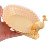 Peacock Theme Metal Tray Elegant Fruit Platter Party Use Delicate Storage Dessert Display Fruit Platter Tray Serving Trays