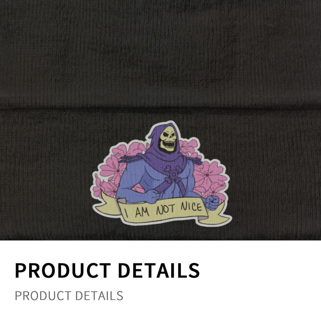 I Am not Nice He-Man and the Masters of the Universe Pălărie din tricot Beanie Pălării de iarnă Căldură din poliester Şapcă casual Unisex Cadou pentru femei