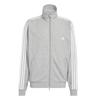 Unisex Adidas Originals BOUCLE TRACK Jackets Unisex Medium Heather Gray Stand Collar Moderate