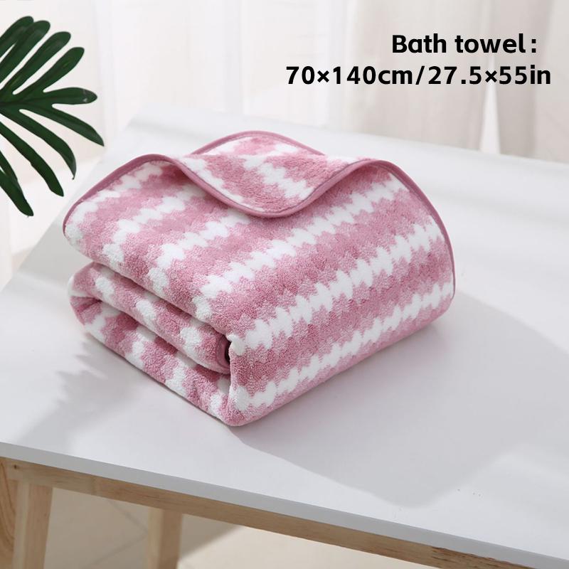 Coral Velvet Bath Towel Absorbent And Fast Drying, Quick Cleaning Bathroom And Home Decor Gifts, Wash Cloths