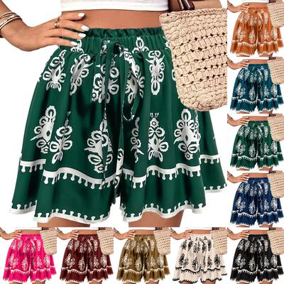 Ladies' Casual Loose Spring/summer Fashionable Bohemian Printed Shorts