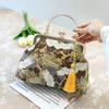 Chinesischer Stil Muschel Taschen Kette Damen Schulter Crossbody Handtaschen Vintage Ein Schulter Antiker Stil Mit Cheongsam Tasche